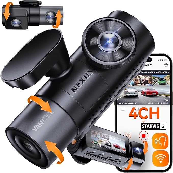 A professional-grade dashcam with a 360-degree view.
